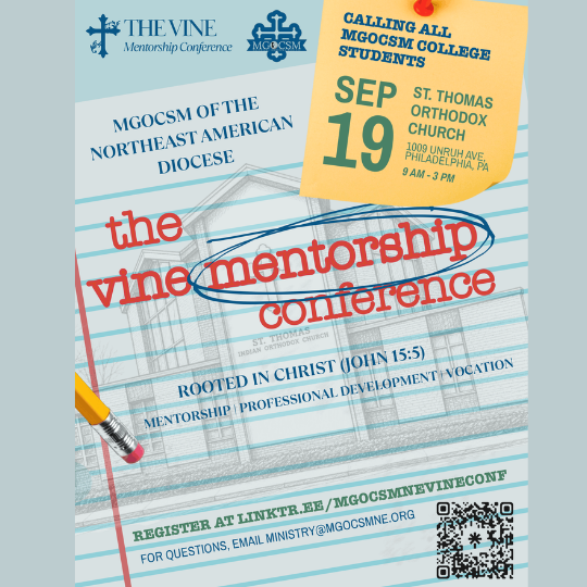 MGOCSM of the Diocese to Host The VINE Mentorship Conference for College Students